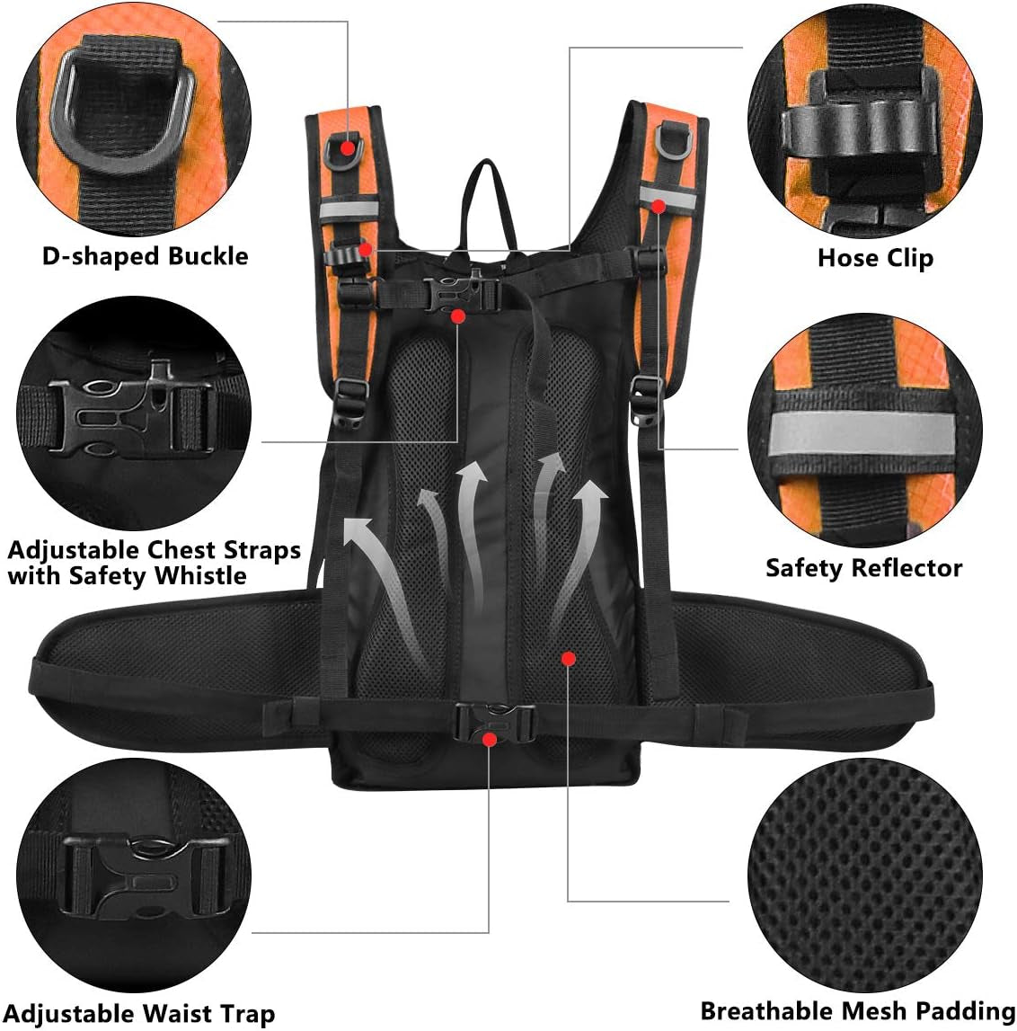 Insulated Hydration Backpack with 3L Water Bladder – Leakproof, BPA-Free & Cooling for Outdoor Adventures