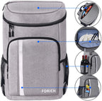 Leakproof Insulated Backpack Cooler – Waterproof, Lightweight Cooler Bag (Holds Up to 30 Cans)