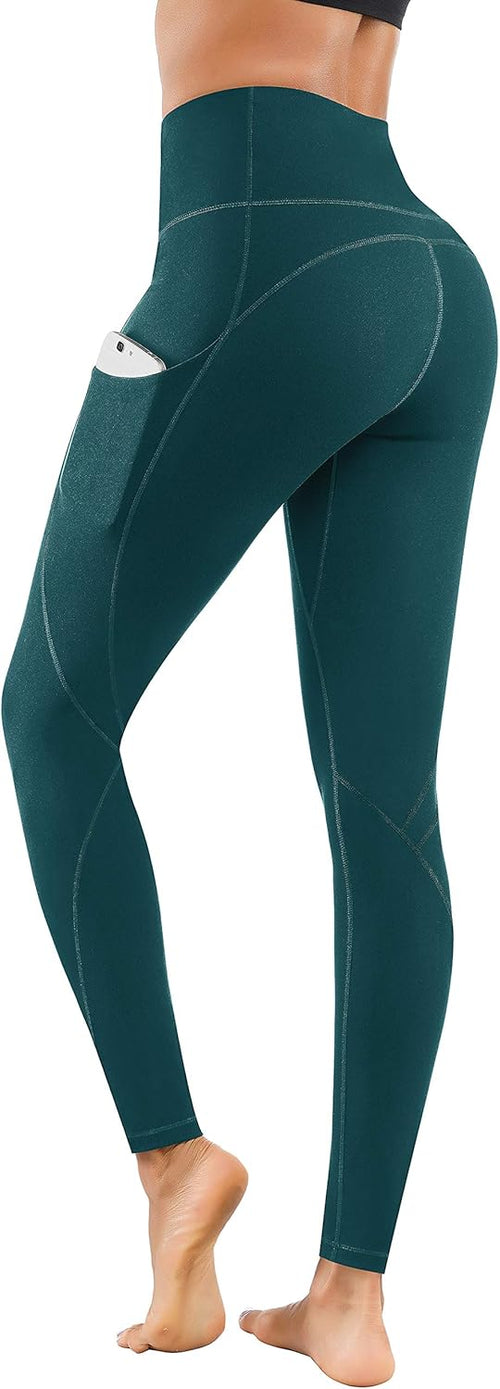 High-Waist Yoga Pants with Pockets | Tummy Control | 4-Way Stretch Workout Leggings