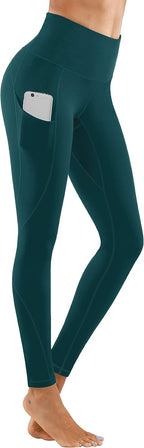 High-Waist Yoga Pants with Pockets | Tummy Control | 4-Way Stretch Workout Leggings