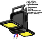 Mini Rechargeable Keychain Flashlight – 1000LM COB Work Light with Magnet, Bottle Opener & Foldable Design
