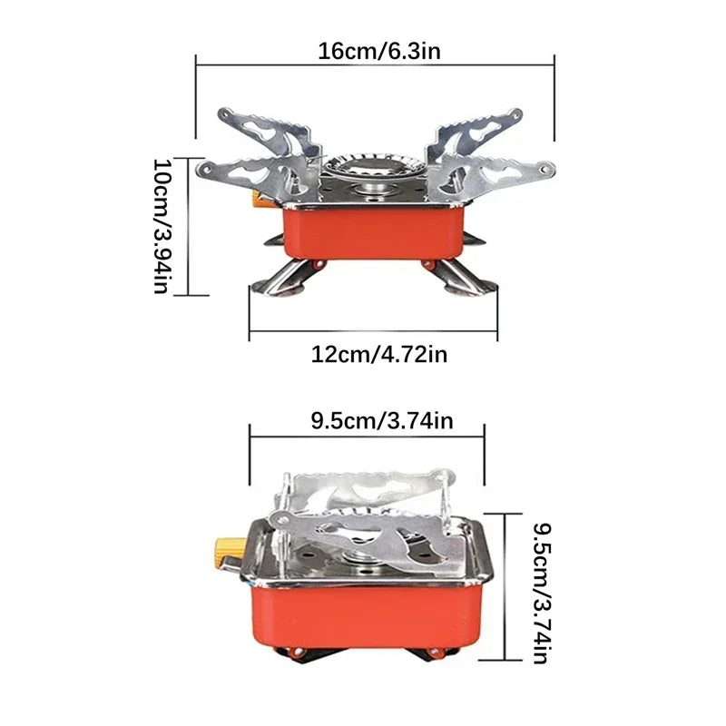 Portable Camping Gas Stove – Foldable Windproof Burner for Hiking, Backpacking & Outdoor Cooking