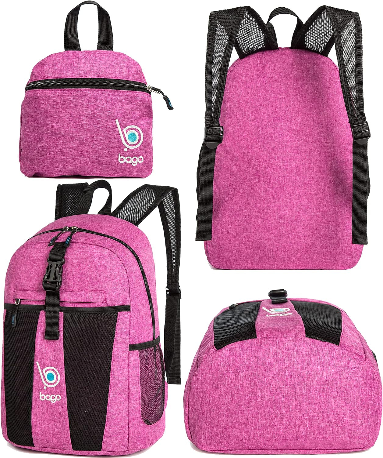 Lightweight Backpack for Hiking for Women and Men | 25L Travel Day Pack | Snow Pink