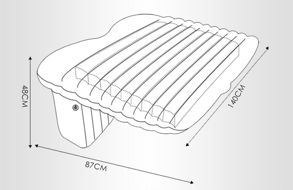Car Airbed Mattress – Inflatable Mid-Bed for Cars, SUVs & Outdoor Travel