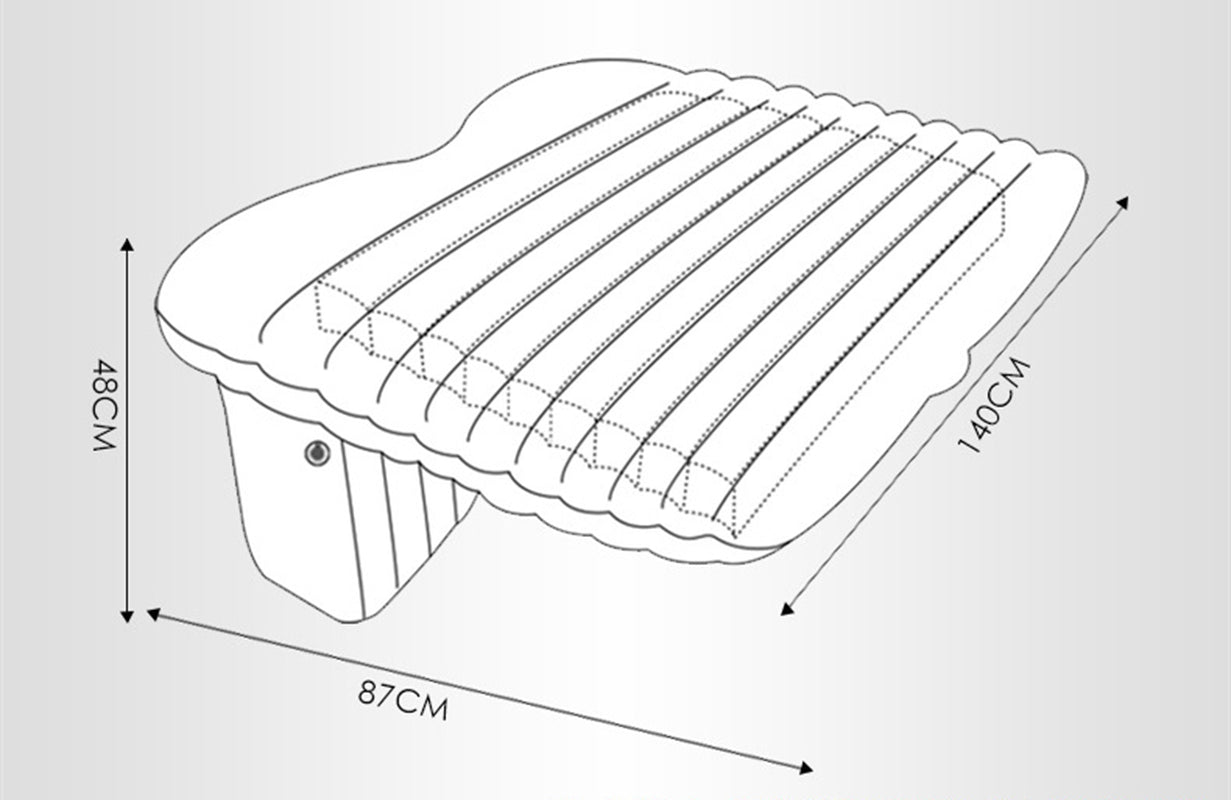 Car Airbed Mattress – Inflatable Mid-Bed for Cars, SUVs & Outdoor Travel