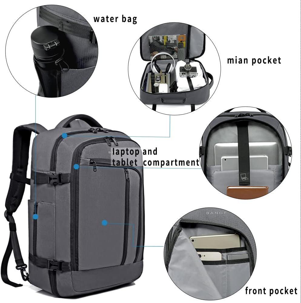 Men’s  Convertible Travel Backpack – 17.3” Laptop Bag, Business Bag & Briefcase for Work & Weekend Use